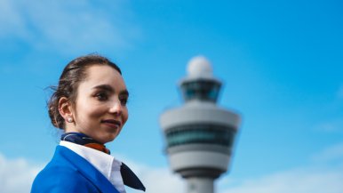 Alumna Barbara is stewardess bij KLM