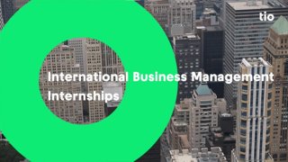 Internships at International Business Management