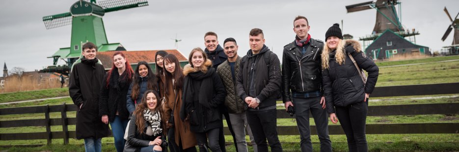 International exchange students in The Netherlands