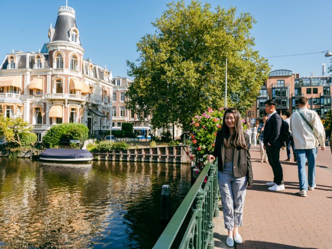 International studenten in Amsterdam