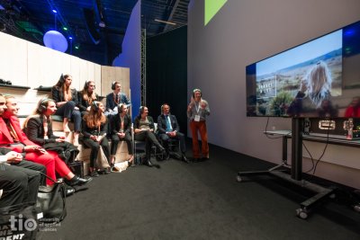 Ze gaf tijdens het Tio Career Event een presentatie over de weg die ze heeft afgelegd als reisblogger