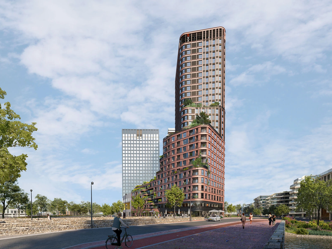 Tio-tower in the heart of Amsterdam