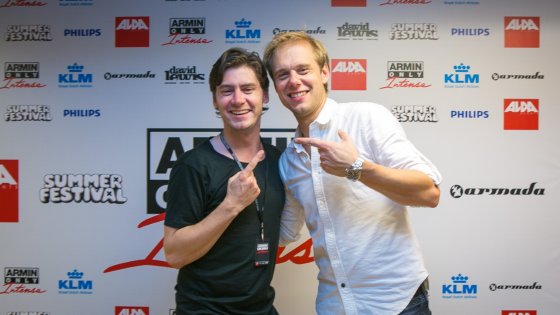 Armin van Buuren with former Tio student Floris
