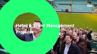 What projects does the  Hotel and Event Management programme offer?