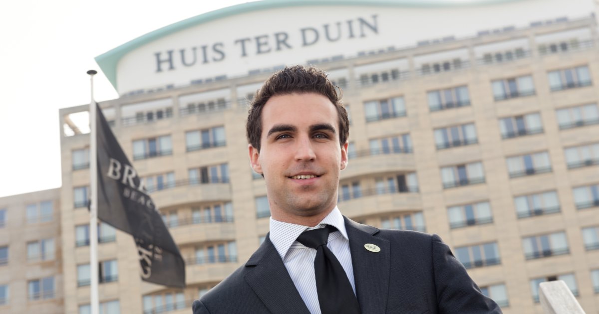 Ondernemende student aan het werk bij Huis ter Duin